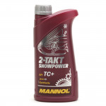 MANNOL 2-Takt Snowpower API TC+ teilsynthetisches Motorrad Motoröl 1l